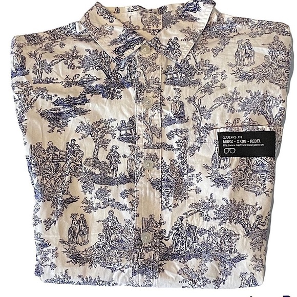 MOSTLY HEARD RARELY SEEN Skeleton Ghost Button Shirt - Picture 5 of 12